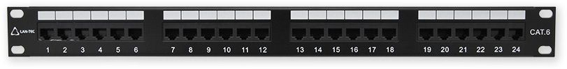 24 portos CAT6 patch panel UTP (RackLPP152)