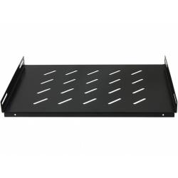 Tálca, 1U magas, perforált, 550 mm mély, 60 kg teherbírás, rackszekrénybe
