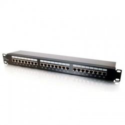 24 portos CAT5e patch panel, árnyékolt (RackLPP130)